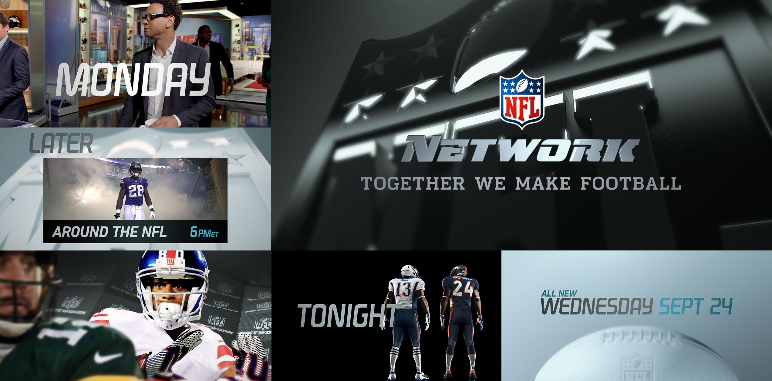 NFL Network OnAir Package Design Oishii Creative Dare To Inspire